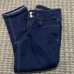 Girls Juniors Blue Desire Cropped Jeans sz 7